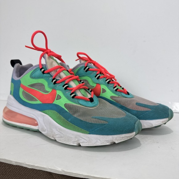 Nike Shoes - Nike‎ Air Max 270 React Electro Green Lagoon  Womens Size 7.5